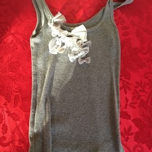 A grey tank top